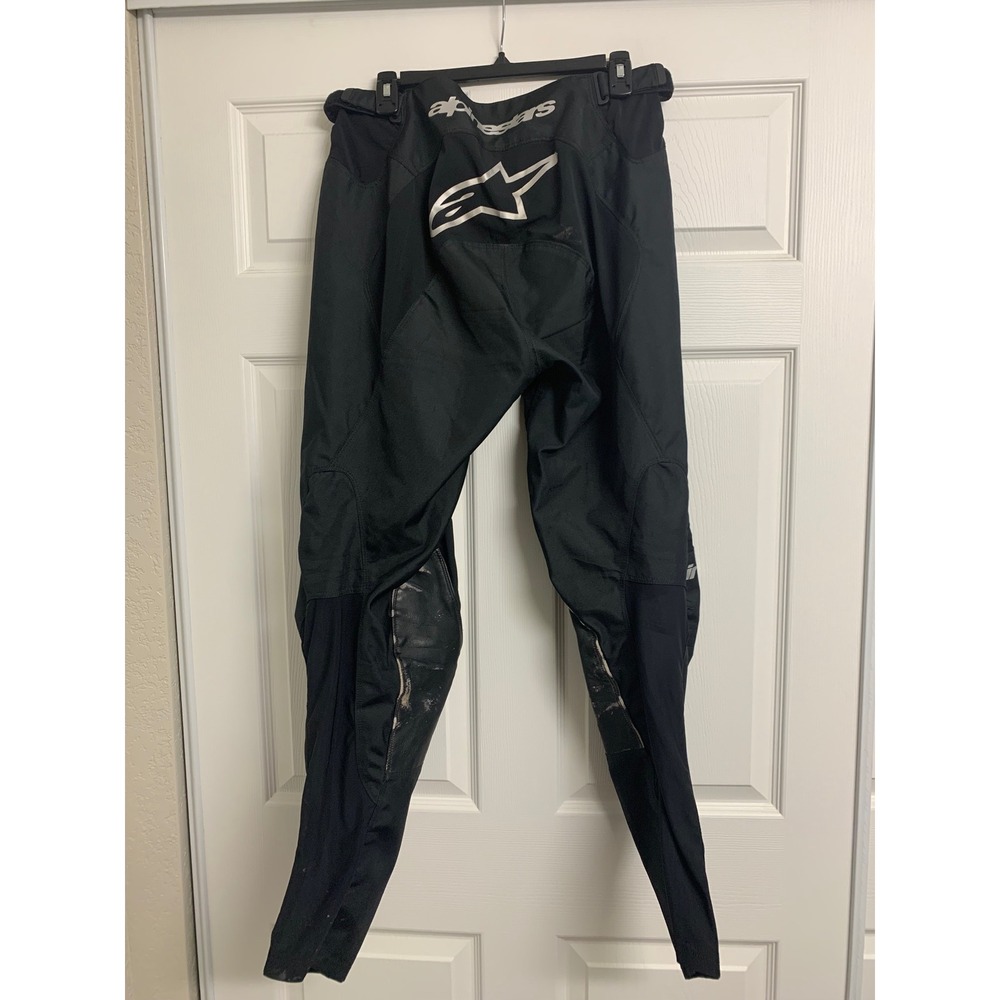 Alpinestars Racer Graphite Motocross Pants Black Silver Size 36 Riding Gear - Picture 3 of 5